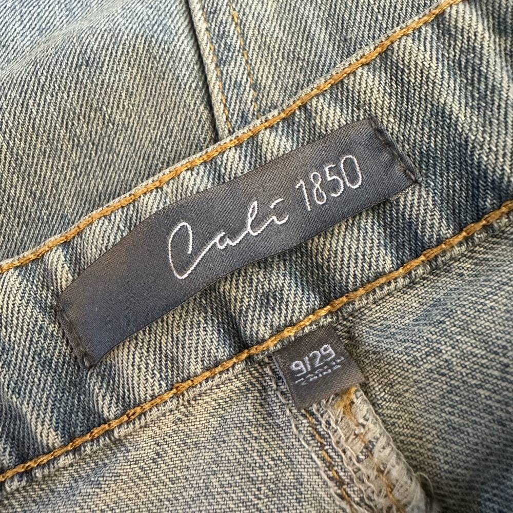 New! Wide Leg Barrel 100% Cotton w/ Drawstring Waist Denim Jeans Size 9/29 - Picture 8 of 10